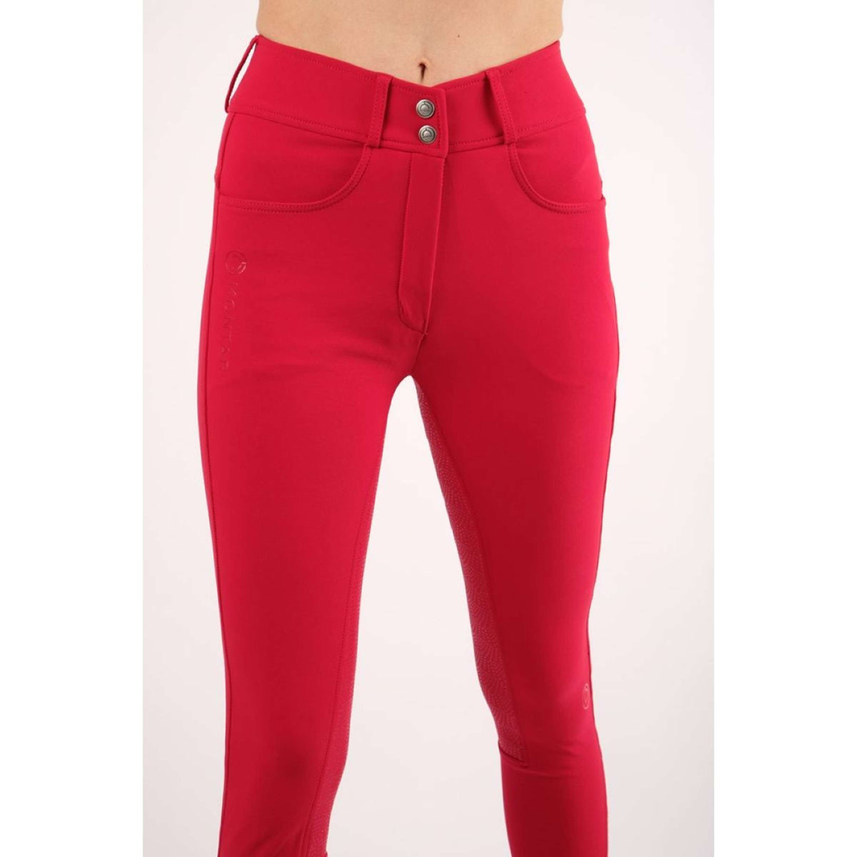 Montar Breeches Ess Megan Highwaist Full Grip Jester Red