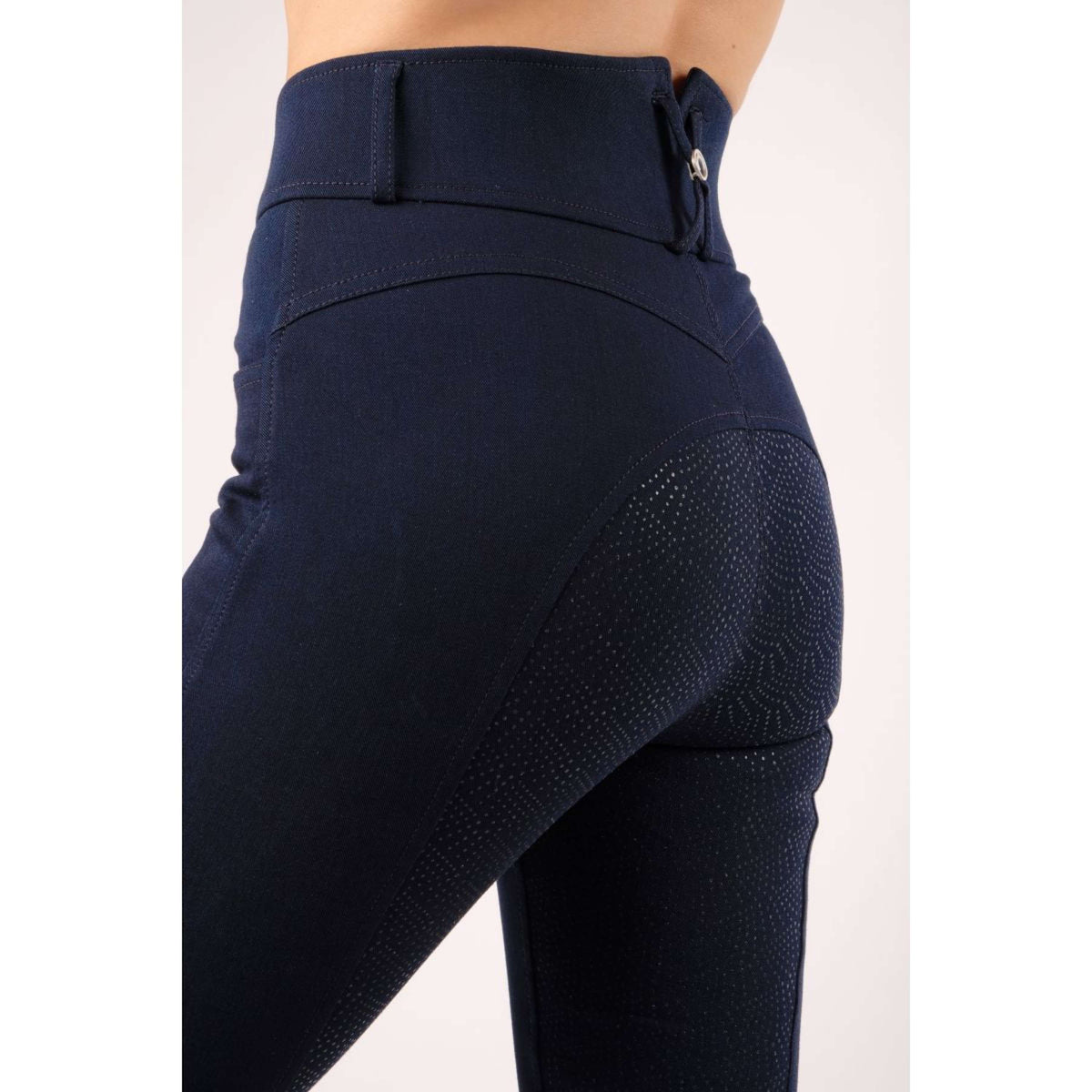 Montar Breeches Megan Yati Highwaist Full Grip Blue Denim