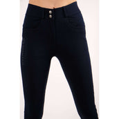 Montar Breeches Megan Yati Highwaist Full Grip Blue Denim