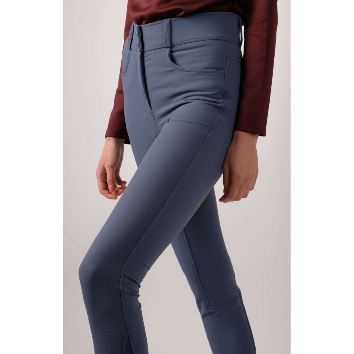 Montar Breeches Ess Megan High Waist Full Grip Dove Blue