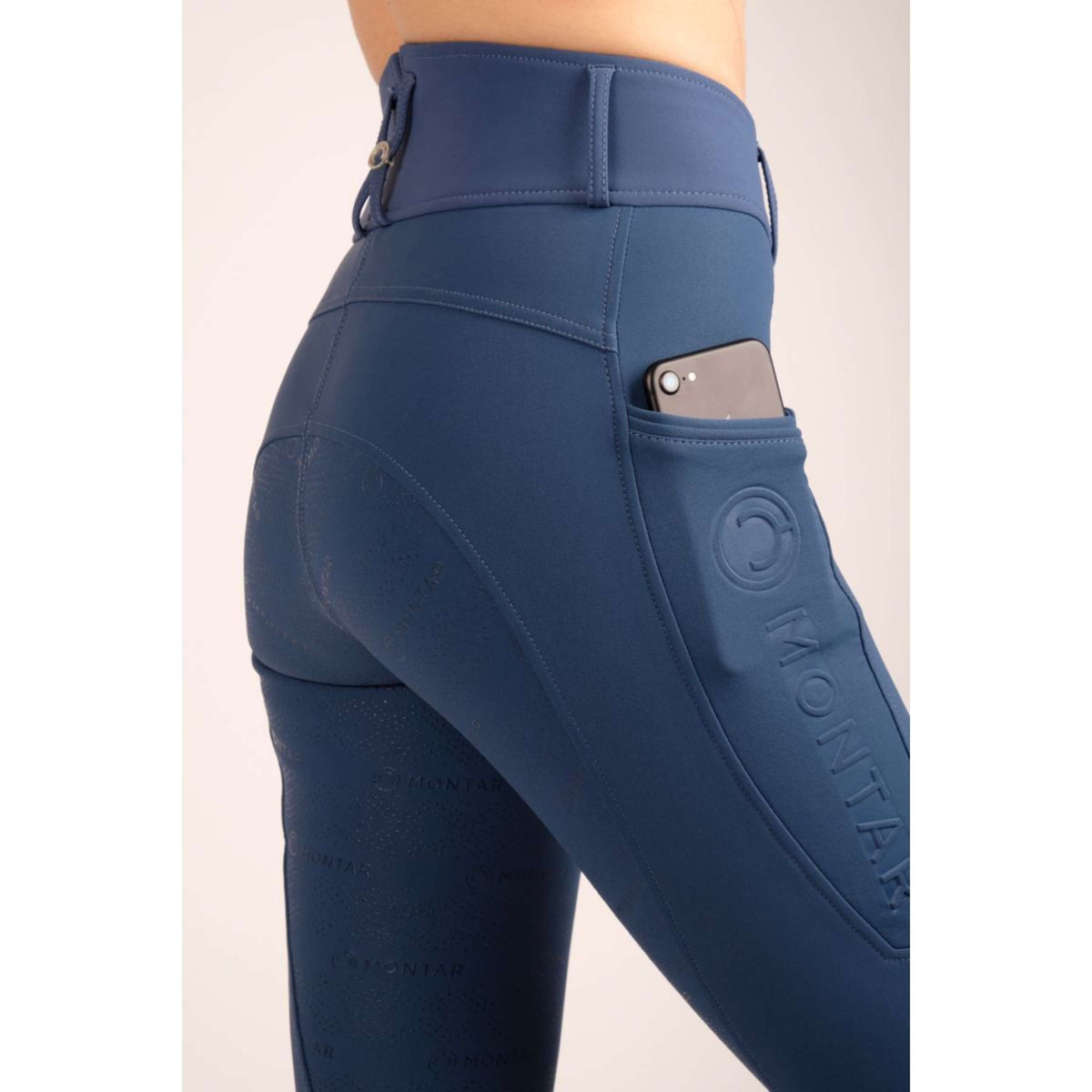 Montar Breeches Nola Highwaist Full Grip Mid-Blue