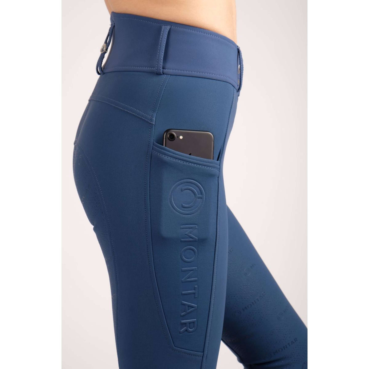 Montar Breeches Nola Highwaist Full Grip Mid-Blue