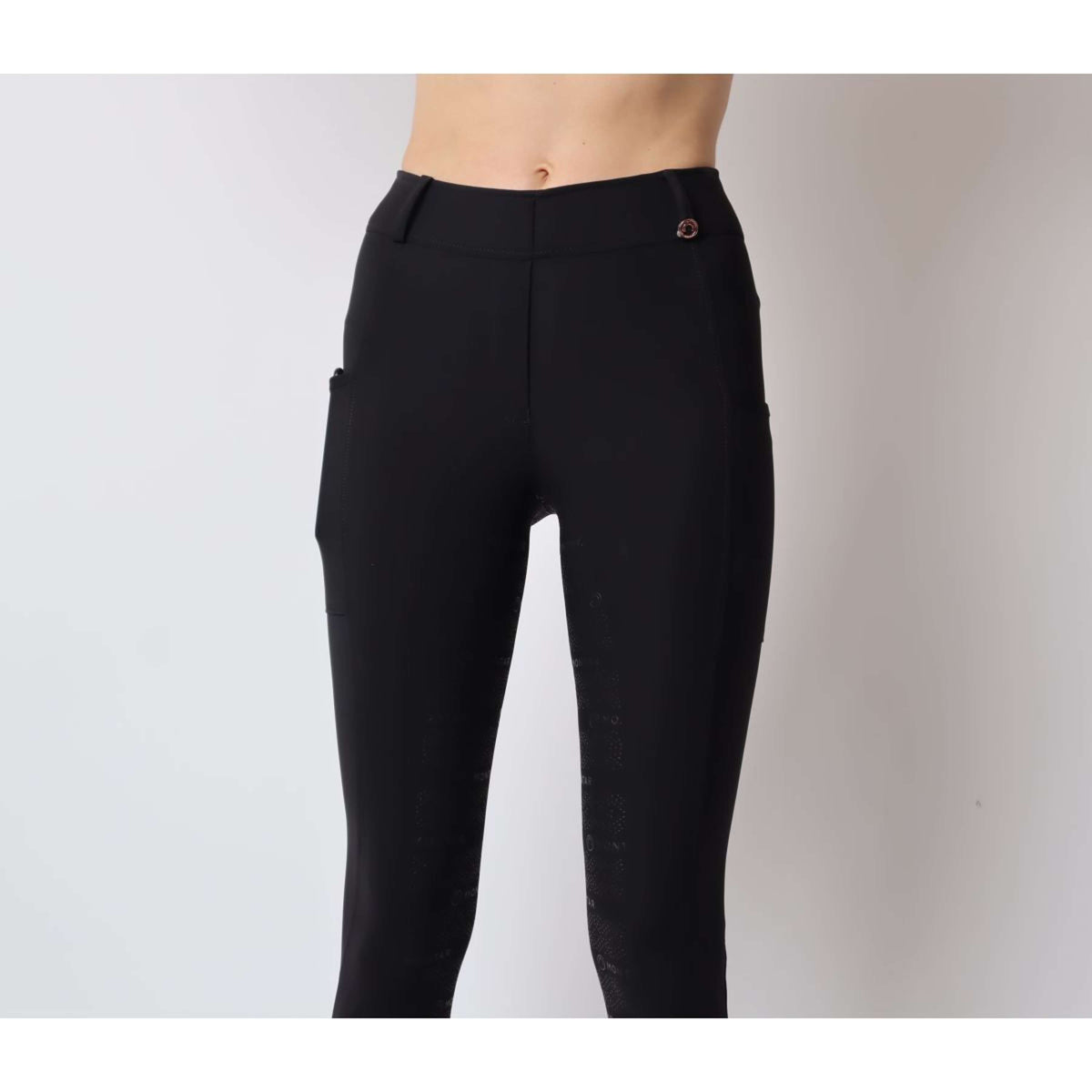 Montar Riding Legging Michelle Rosegold Logo Black