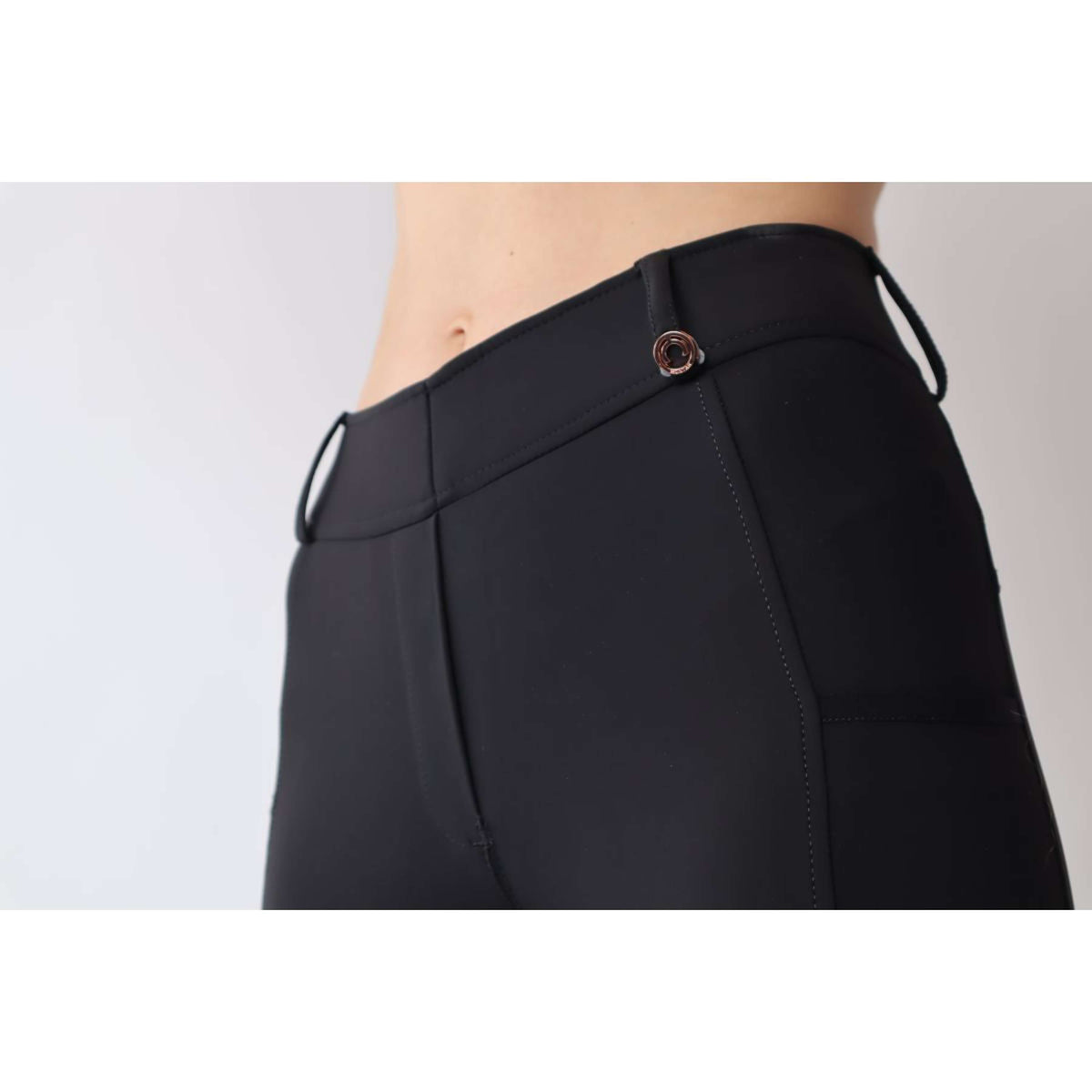 Montar Riding Legging Michelle Rosegold Logo Black