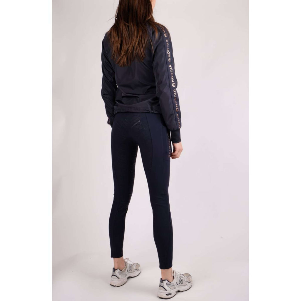 Montar Riding Legging Michelle Rosegold Logo Navy