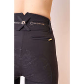 Montar Breeches Luna Gold Full Grip Black