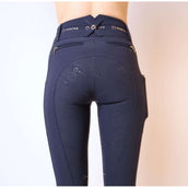 Montar Breeches Luna Gold Full Grip Dark Navy