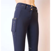 Montar Breeches Luna Gold Full Grip Dark Navy