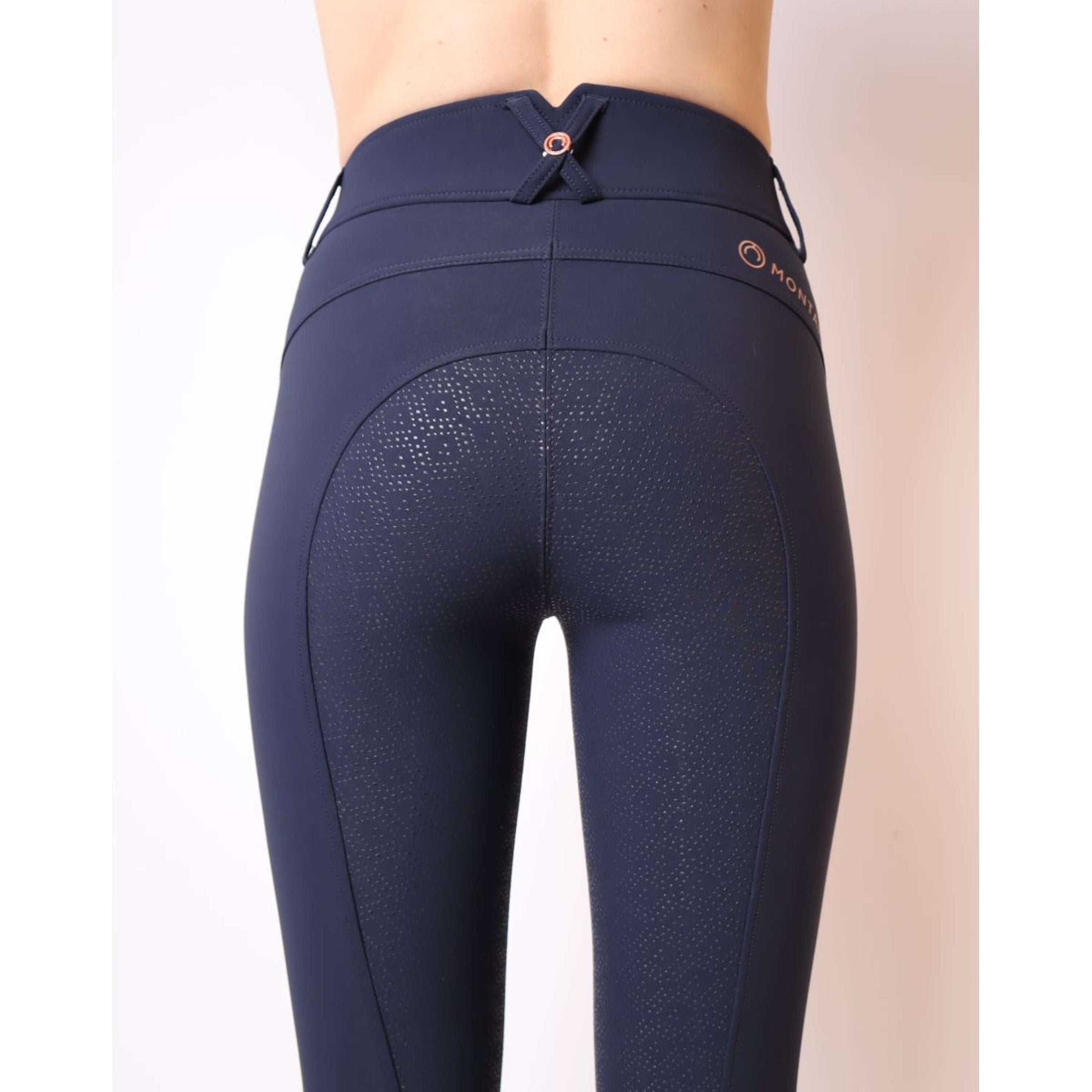 Montar Breeches Femka Rosegold Full Grip Dark Navy