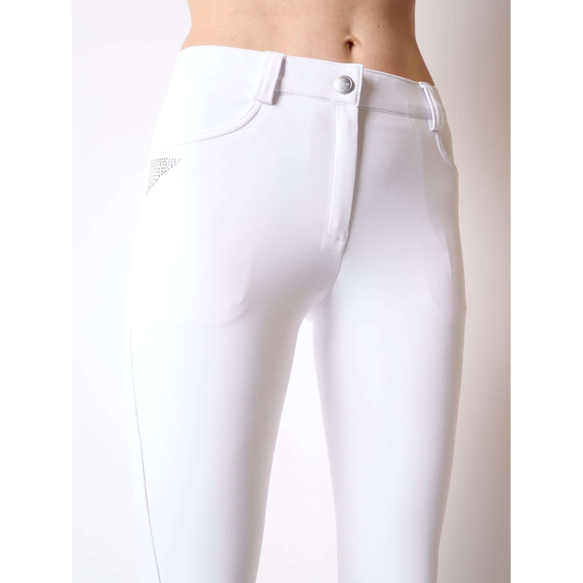 Montar Breeches Femka Full Grip Junior White