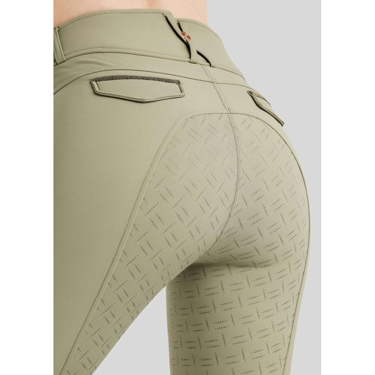 Montar Breeches MoGlenda Full Grip Dusty Green