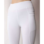 Montar Riding Legging Crystal Pull On Full Grip White