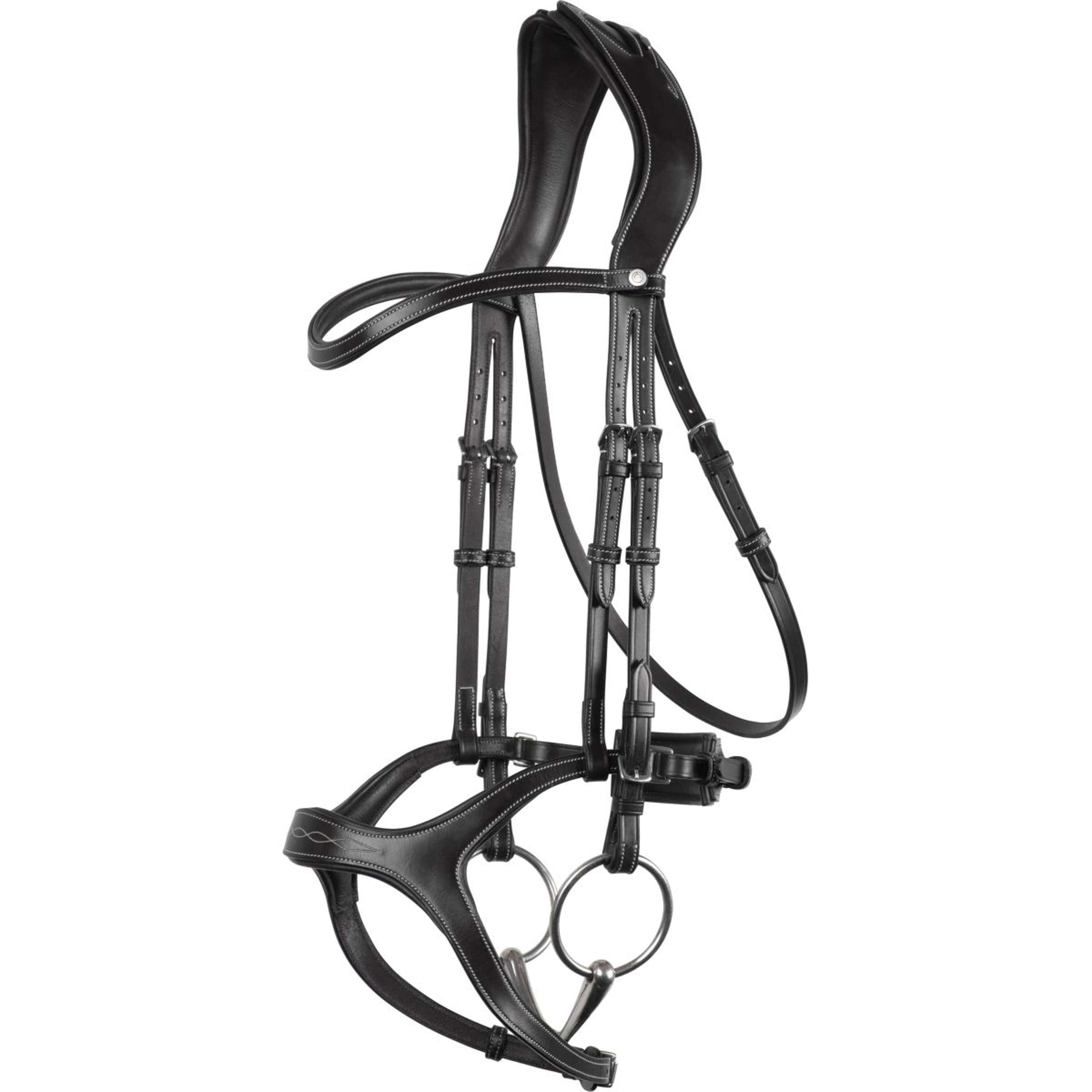 Montar Bridle Monarch Jumping Eco Leather Black