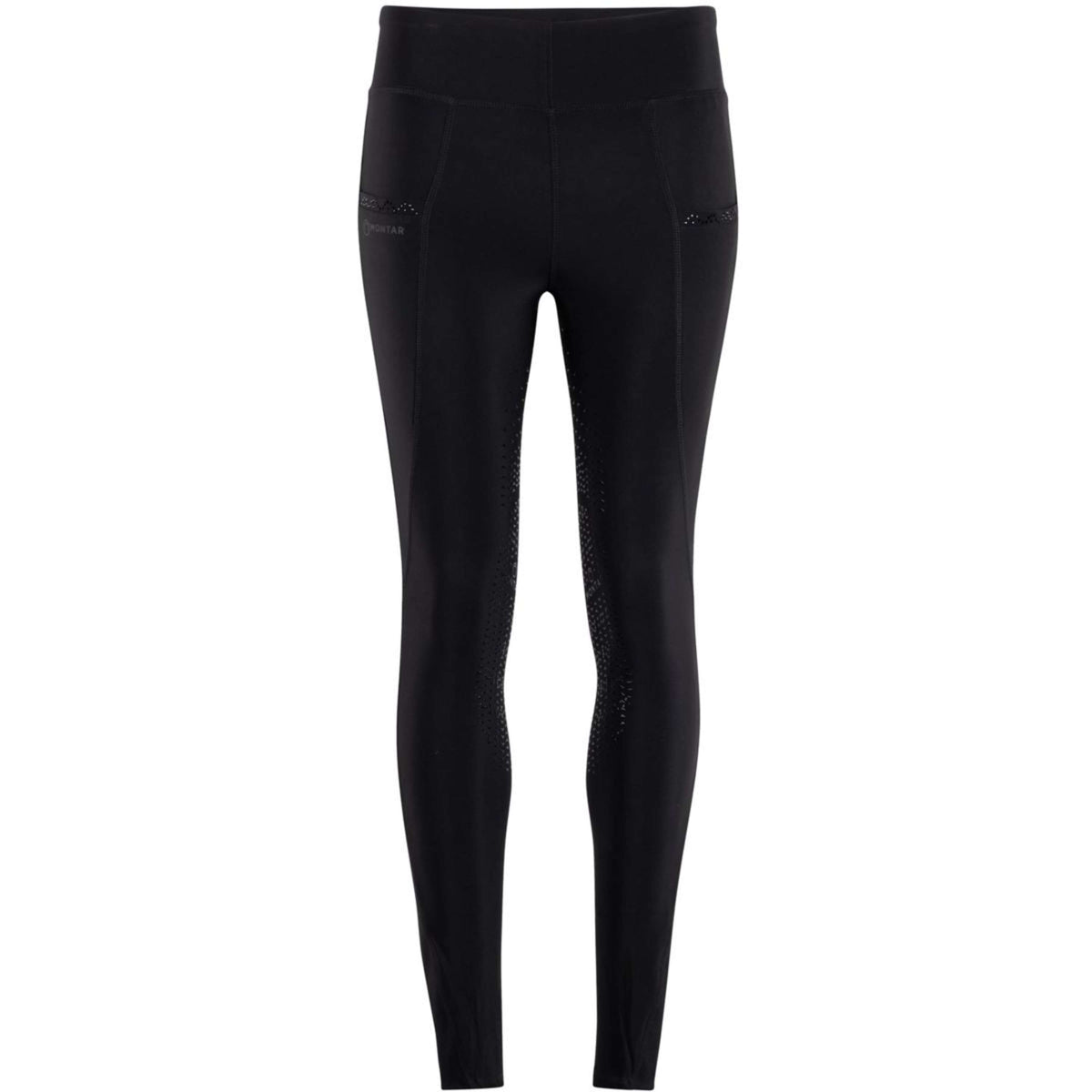 Montar Riding Legging Crystal Pull On Full Grip Black