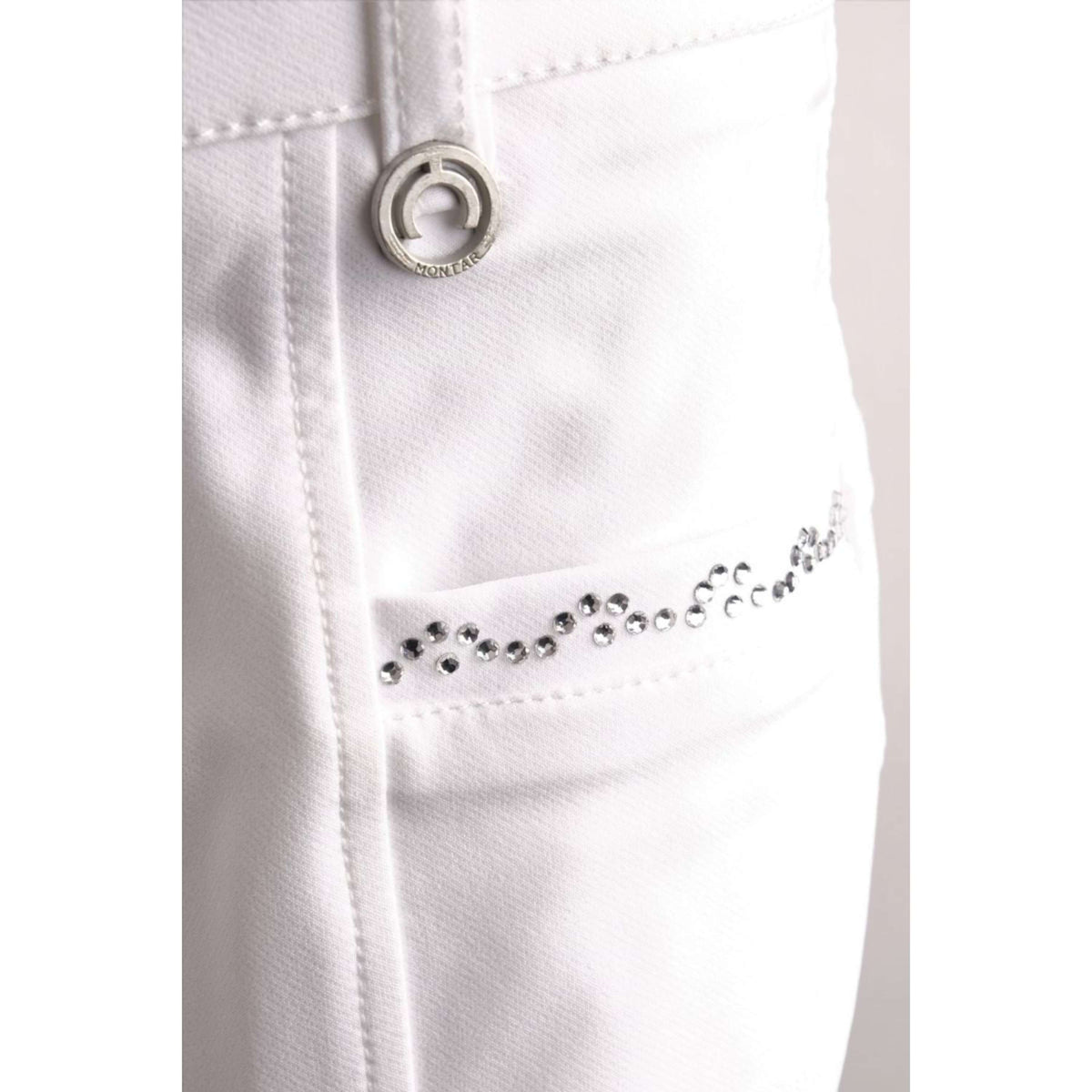 Montar Breeches Crystal Full Grip White