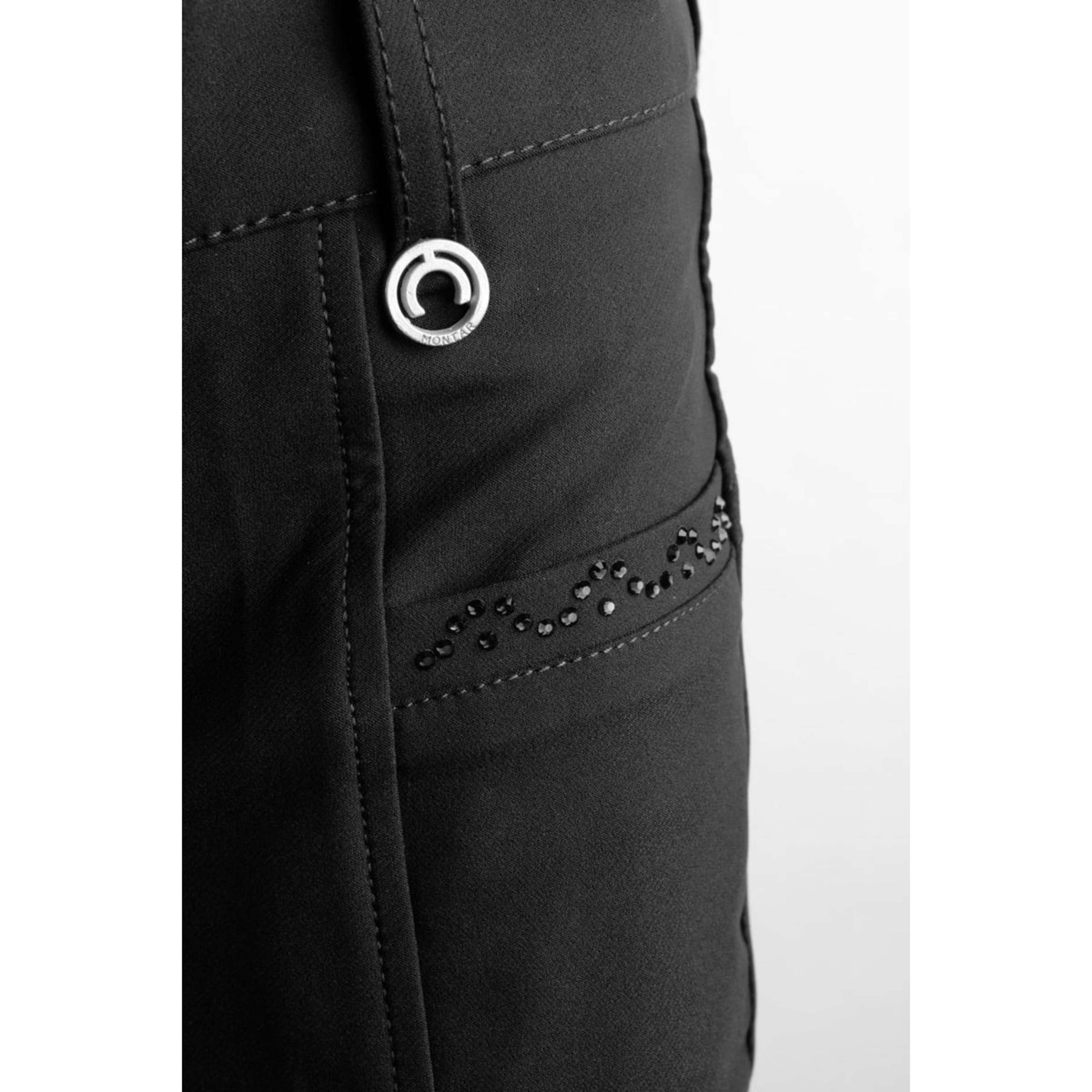 Montar Breeches Crystal Full Grip Black