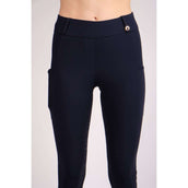 Montar Riding Legging Rosegold Logo Junior Navy