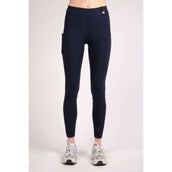 Montar Riding Legging Rosegold Logo Junior Navy