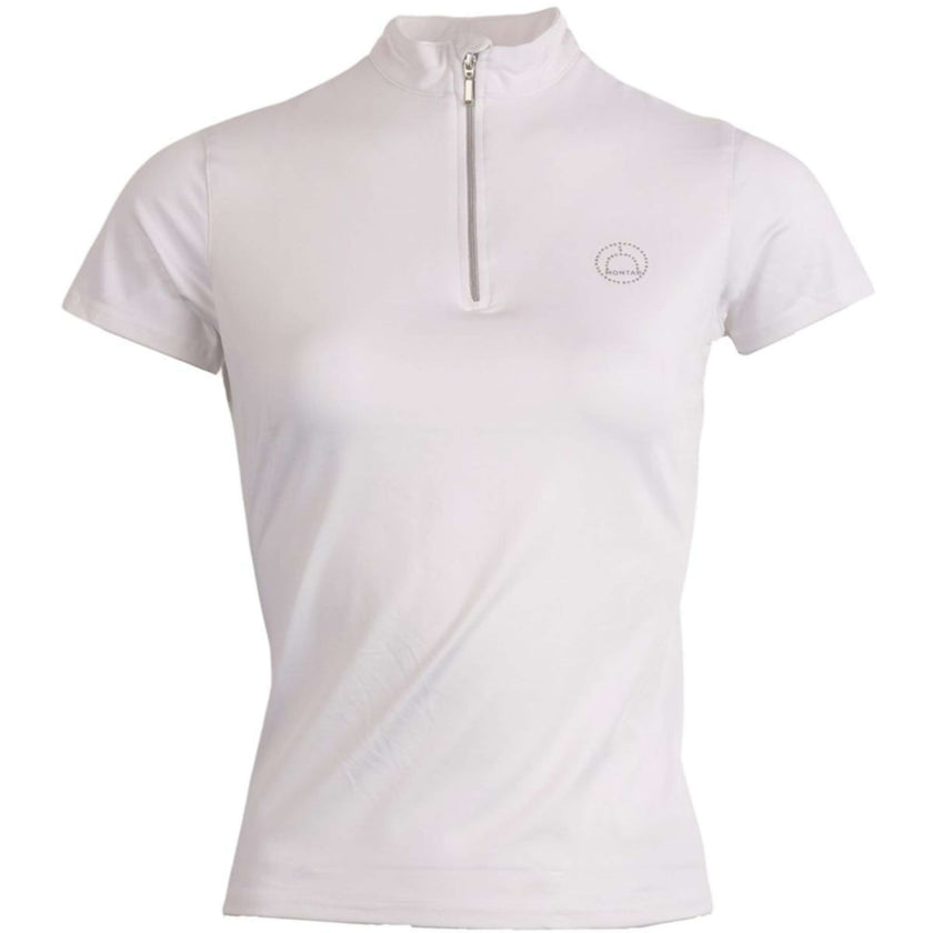 Montar Poloshirt Everly Crystal Logo White