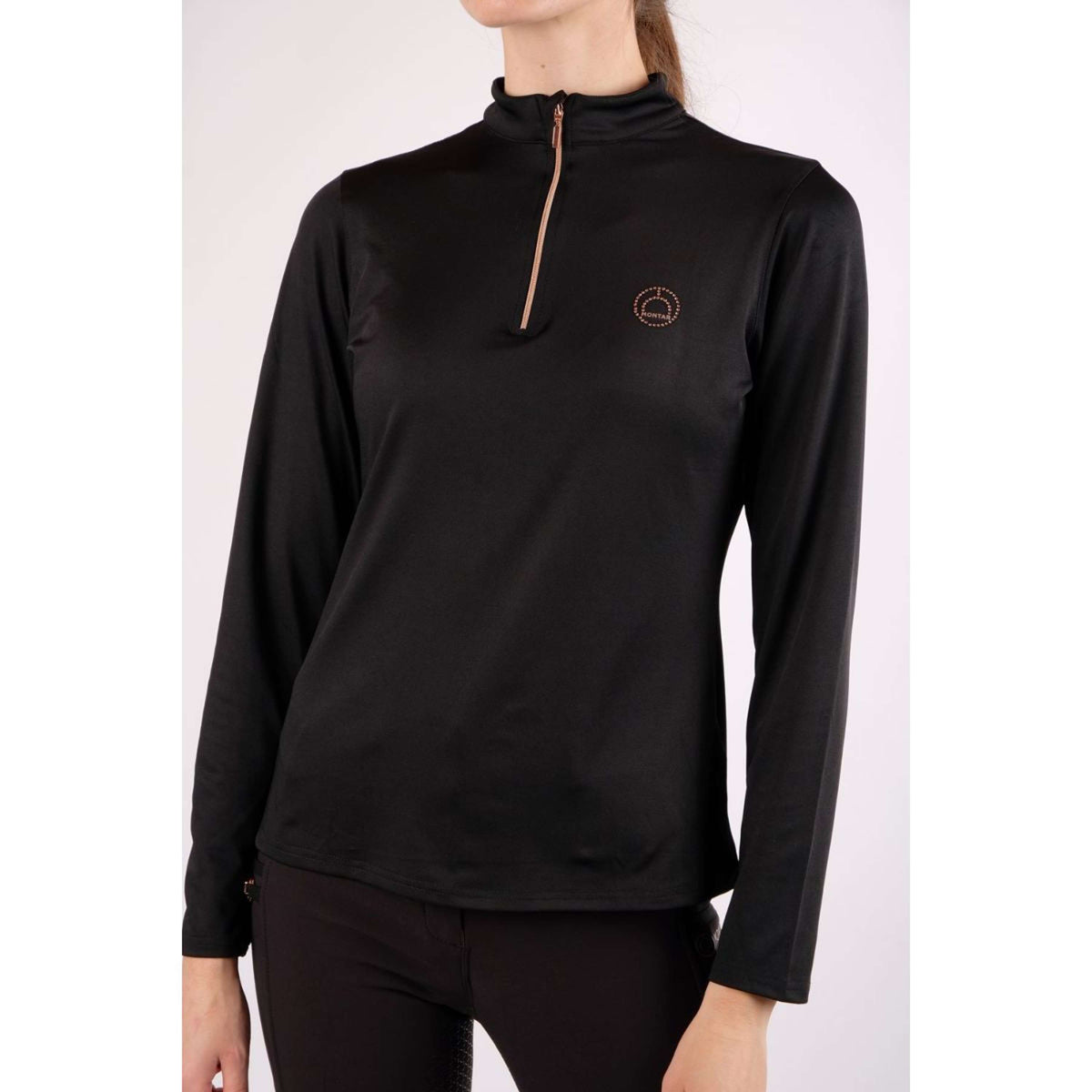 Montar Shirt Everly Rosegold Junior Long Sleeves Black