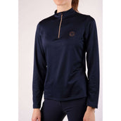 Montar Shirt Everly Rosegold Junior Long Sleeves Navy