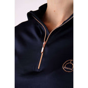 Montar Shirt Everly Rosegold Junior Long Sleeves Navy