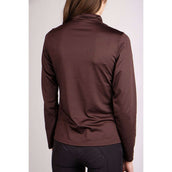 Montar Shirt Everly Crystal Logo Long Sleeves Brown