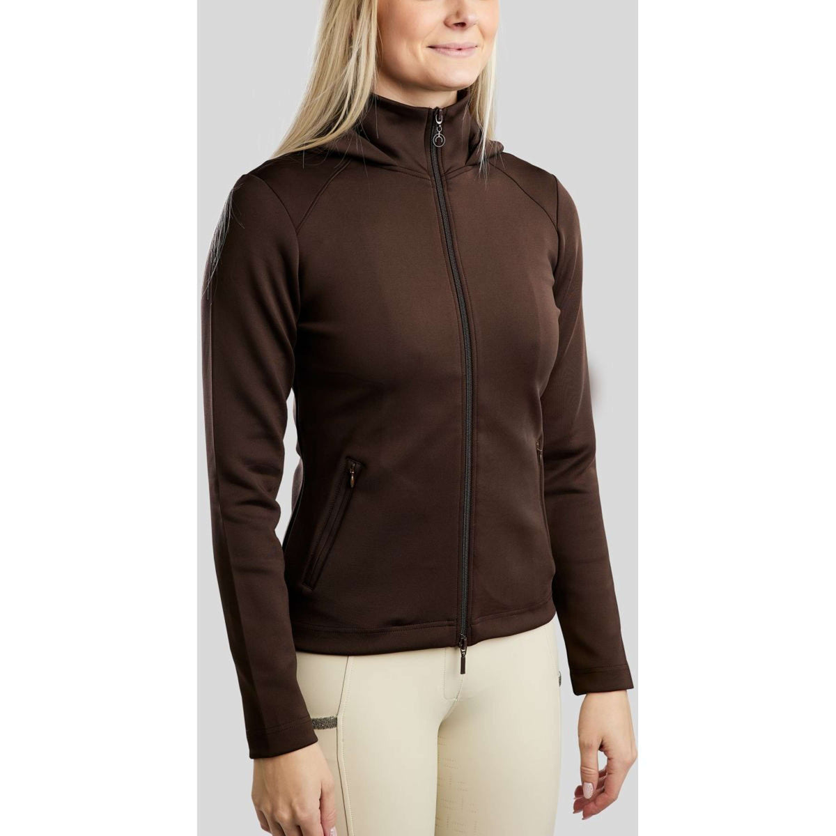 Montar Zip-Hoodie MoAddie Softshell Brown