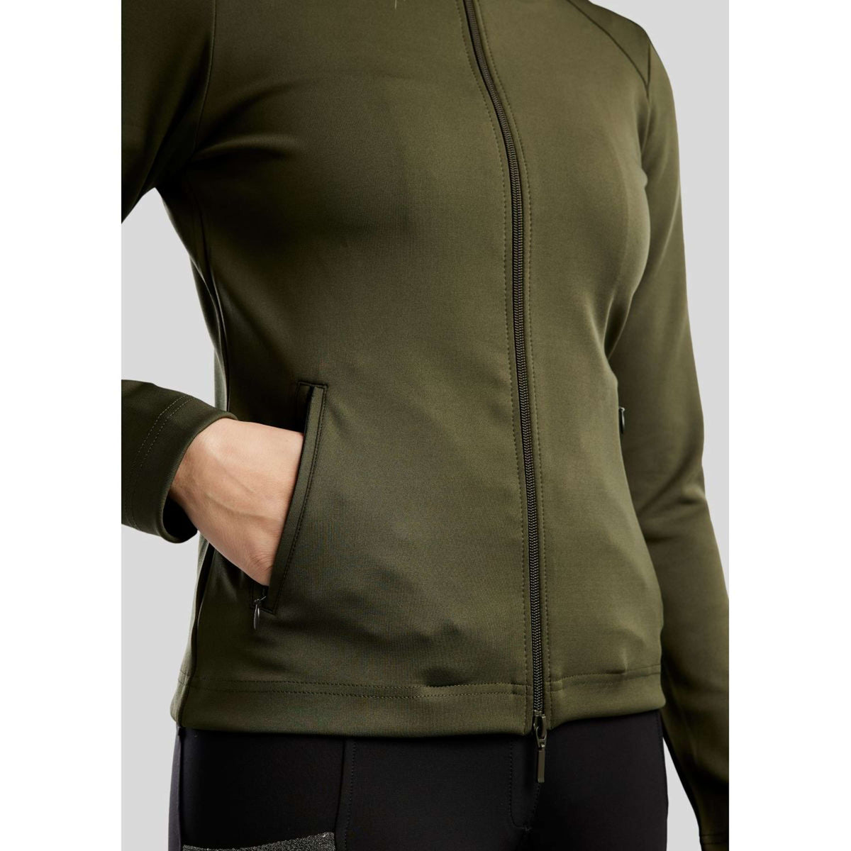 Montar Zip-Hoodie MoAddie Softshell Olive