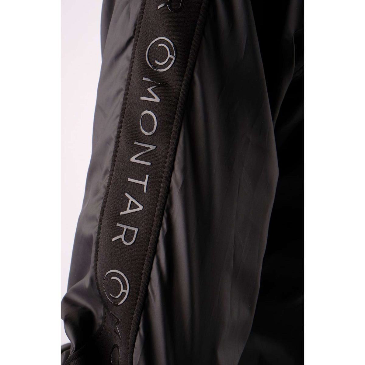 Montar Jacket Joann Nylon Logo Tape Black