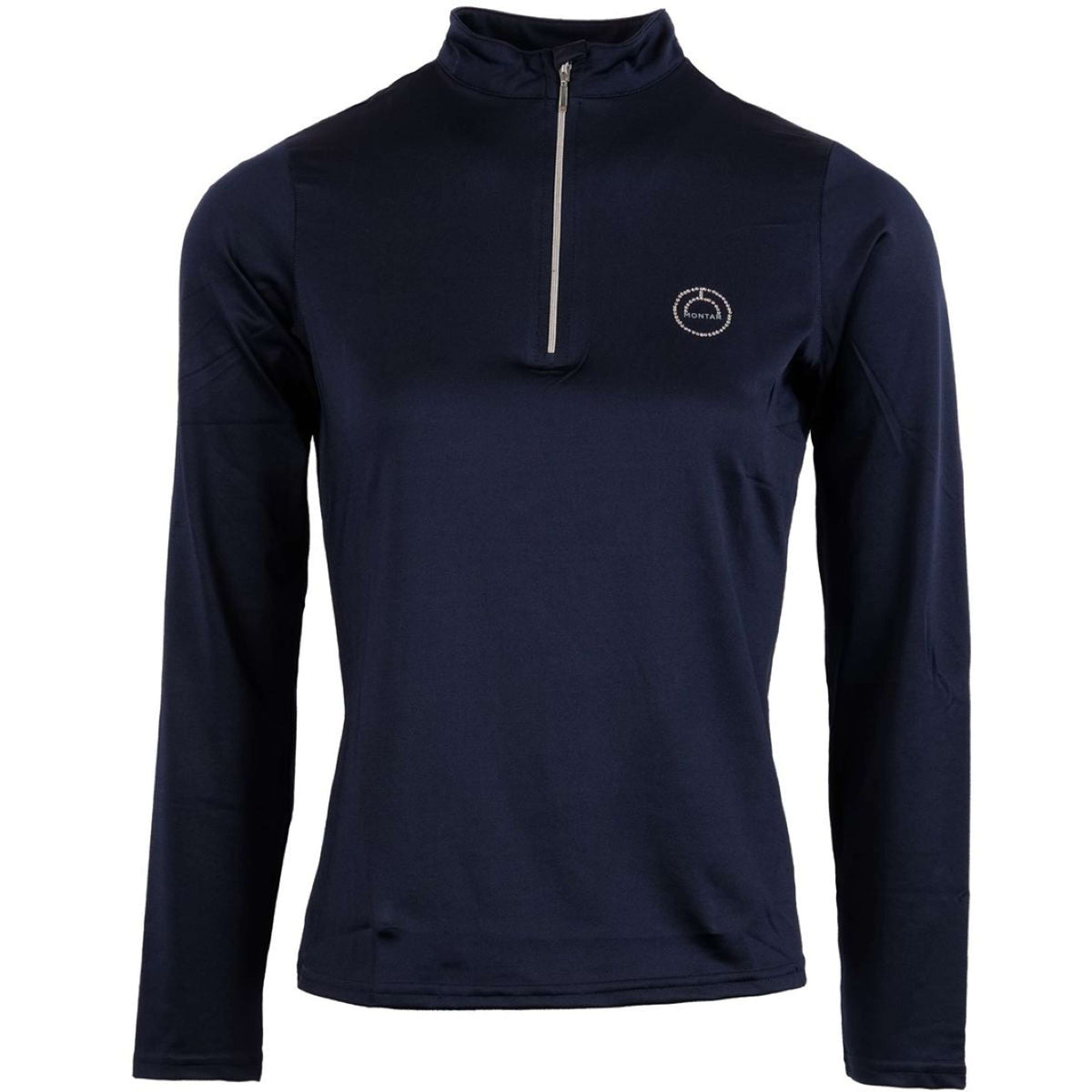 Montar Shirt Everly Crystal Logo Long Sleeves Navy