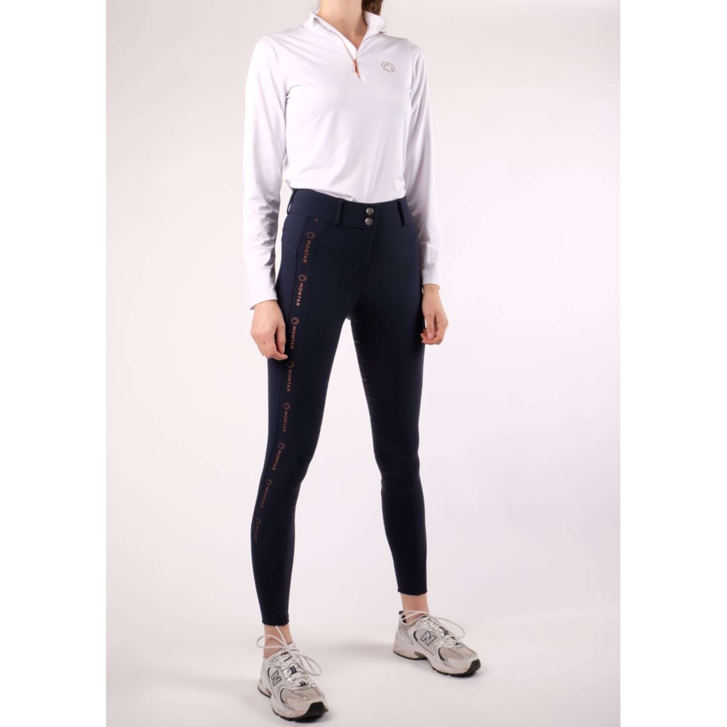 Montar Shirt Everly Rosegold Long Sleeves White