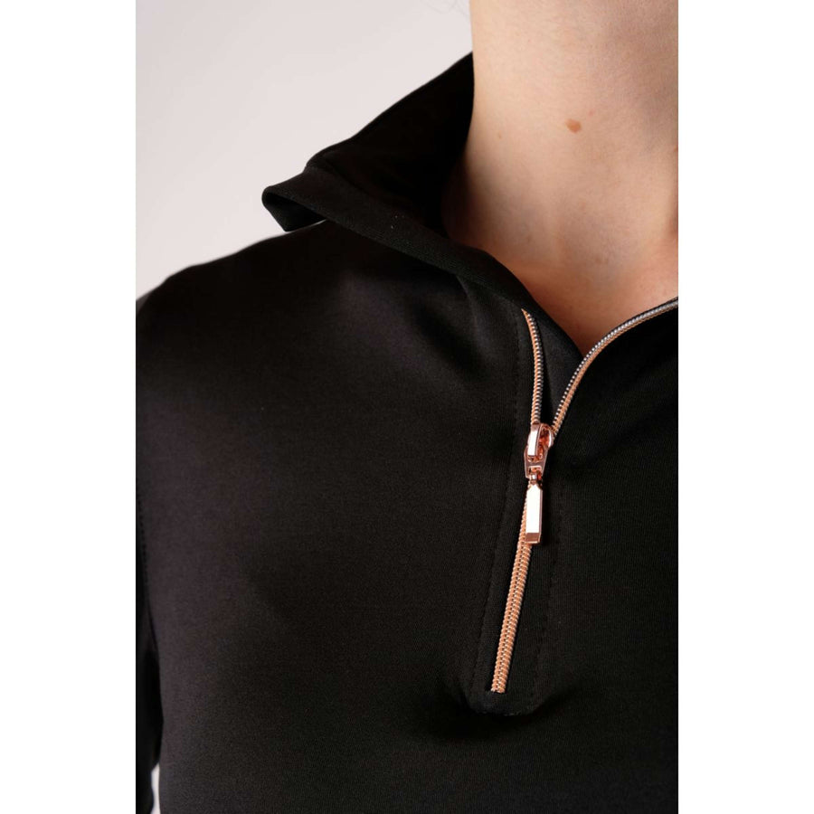 Montar Shirt Everly Rosegold Long Sleeves Black