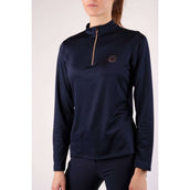 Montar Shirt Everly Rosegold Long Sleeves Navy