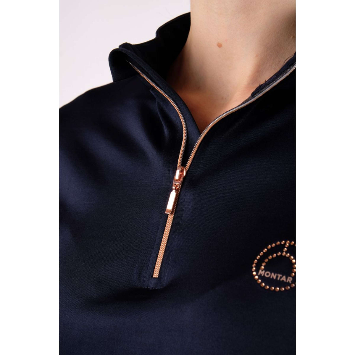 Montar Shirt Everly Rosegold Long Sleeves Navy