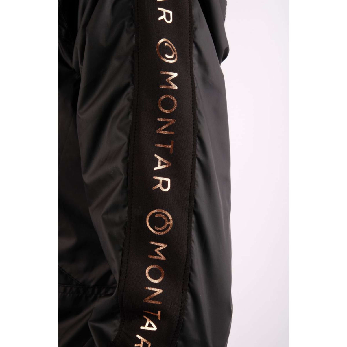 Montar Jacket Frida Rosegold Logo Nylon Black