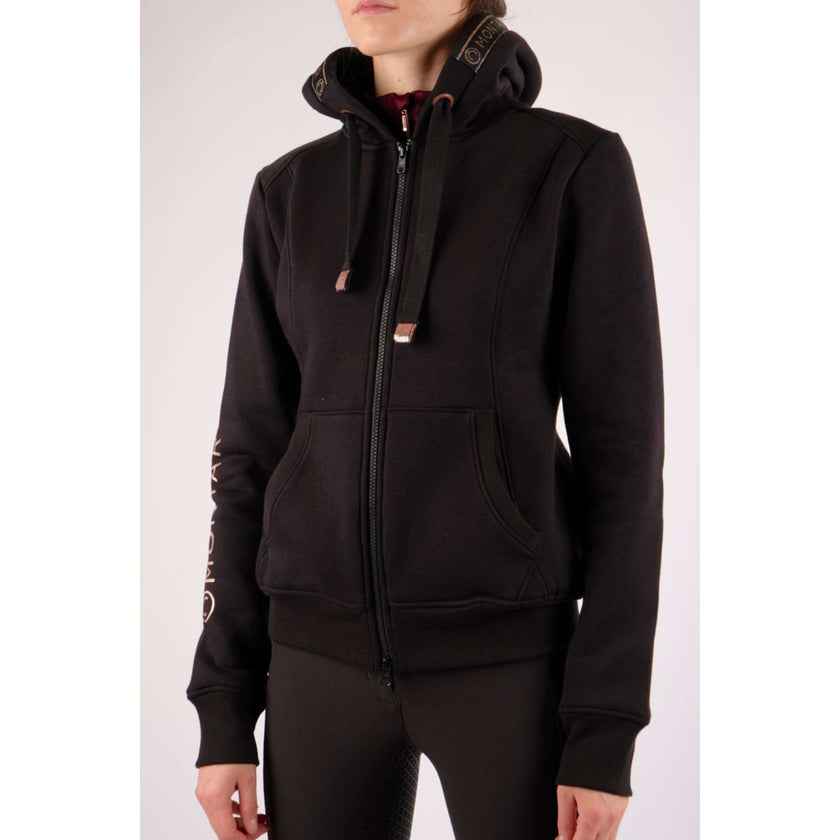 Montar Zip-Hoodie Macie Rosegold Logo Black Montar Zip-Hoodie Macie Rosegold Logo Black