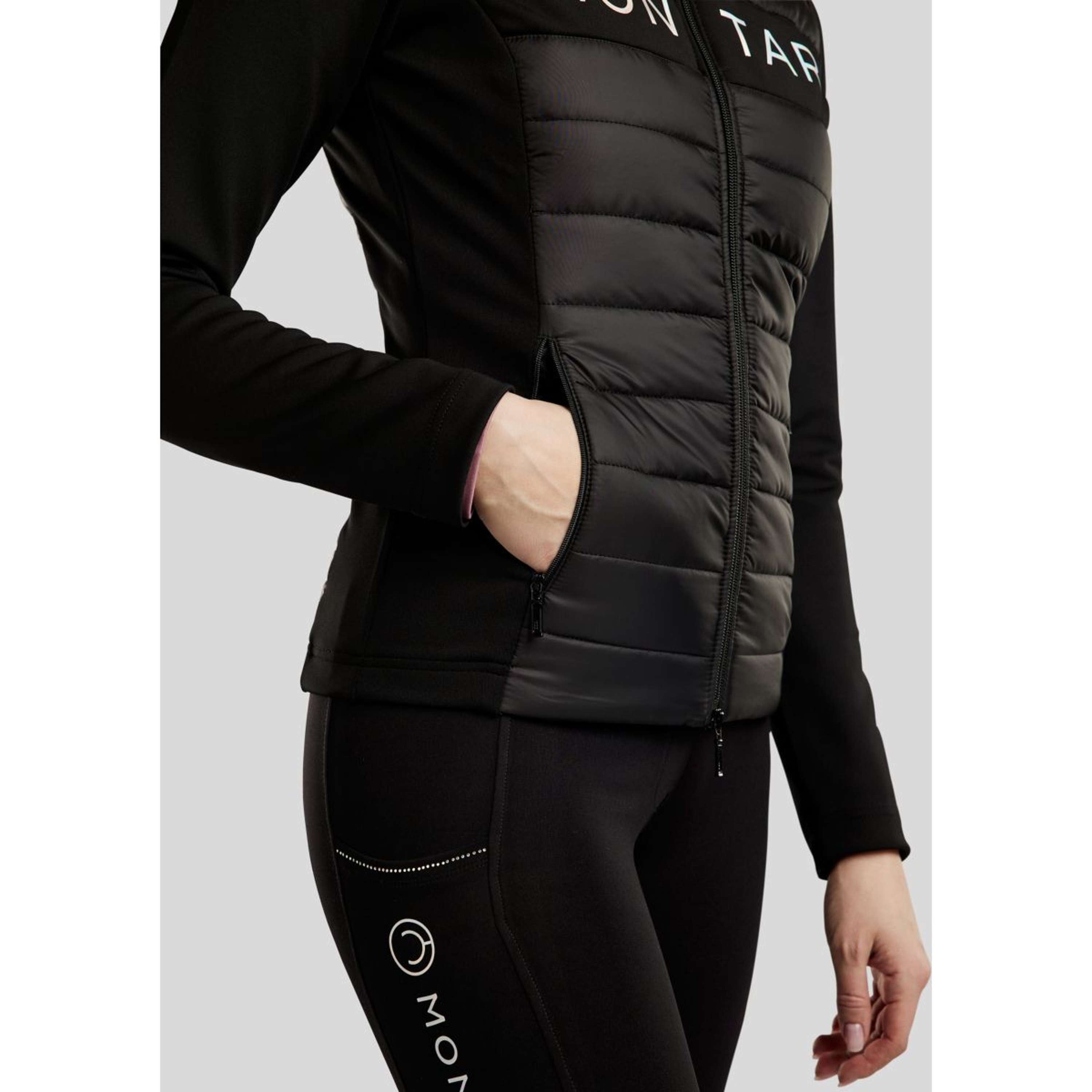 Montar Zip-Hoodie MoCha Black