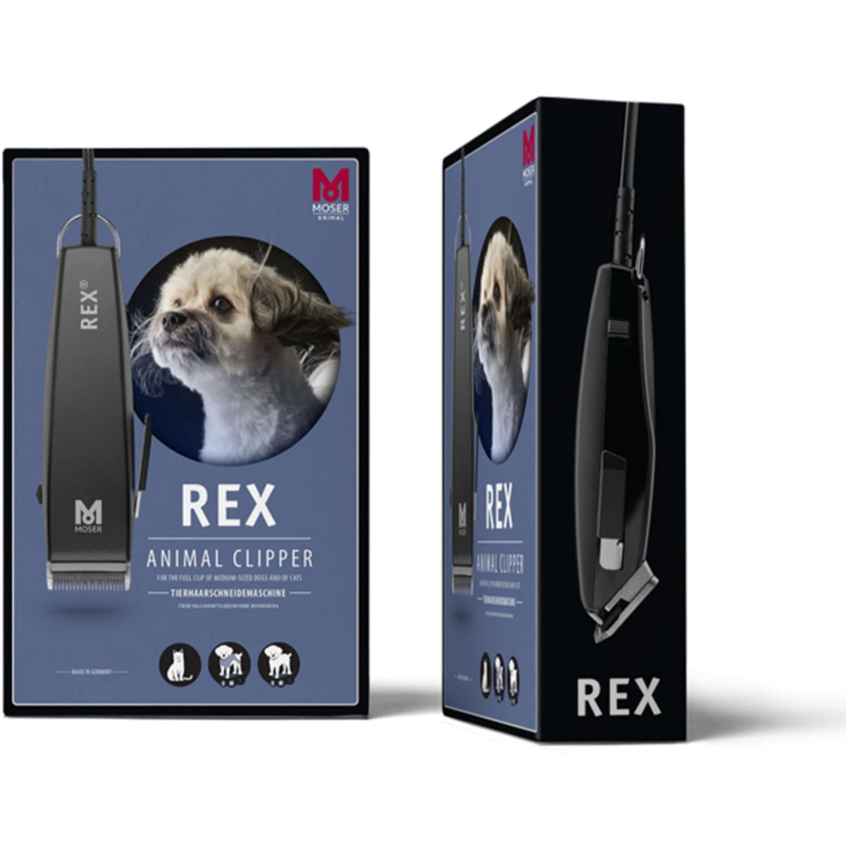 Moser Clippers Rex Animal Black