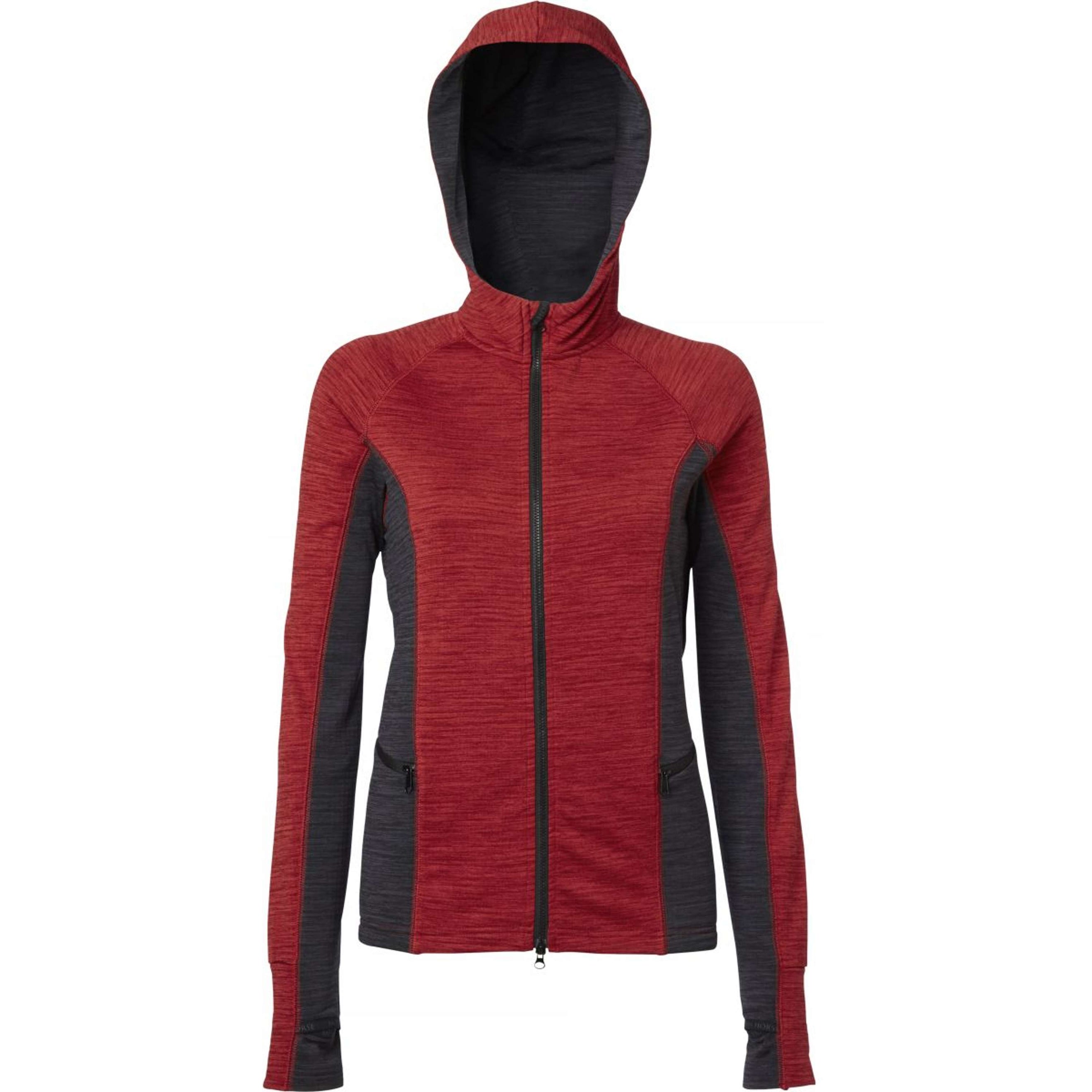 Mountain Horse Zip-Hoodie Bella Tech Fleece with a Hood Red