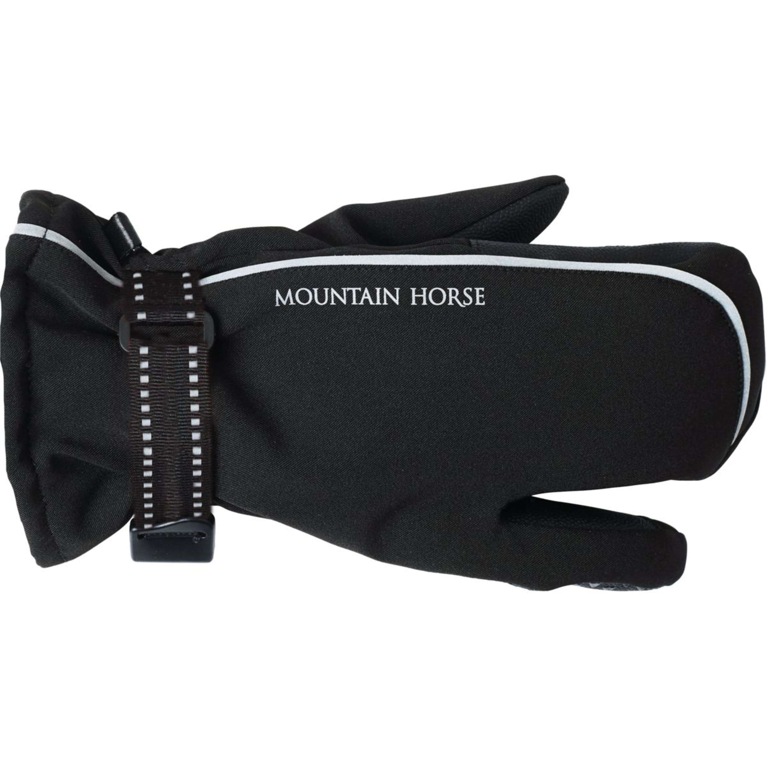 Mountain Horse Riding Gloves Triplex Waterproof Black