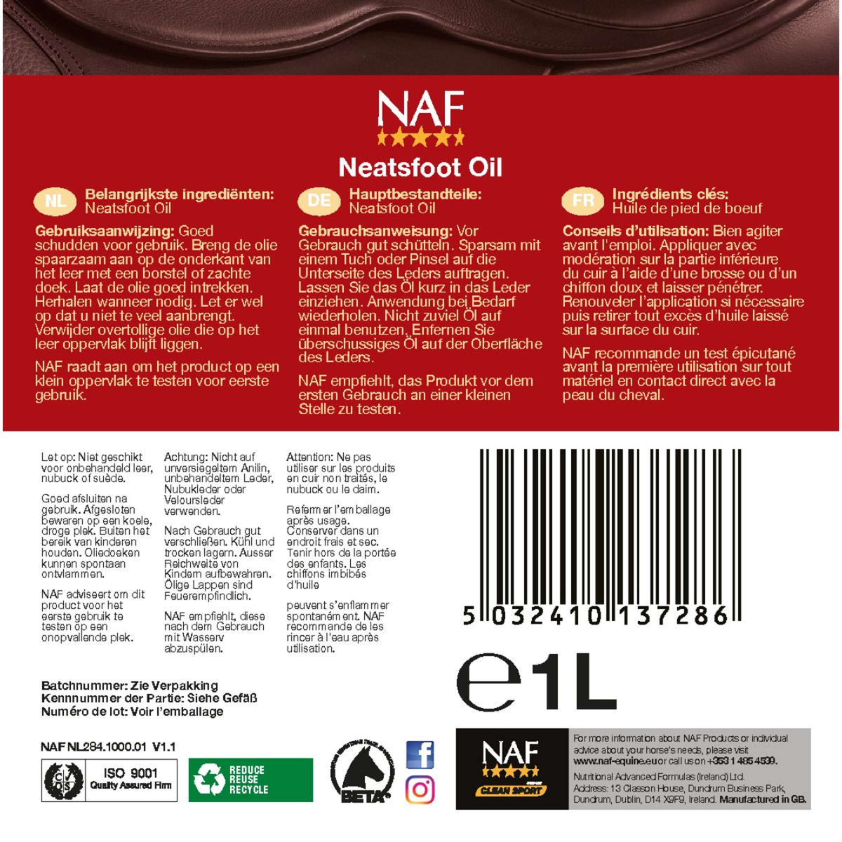 NAF Neatsfoot Oil