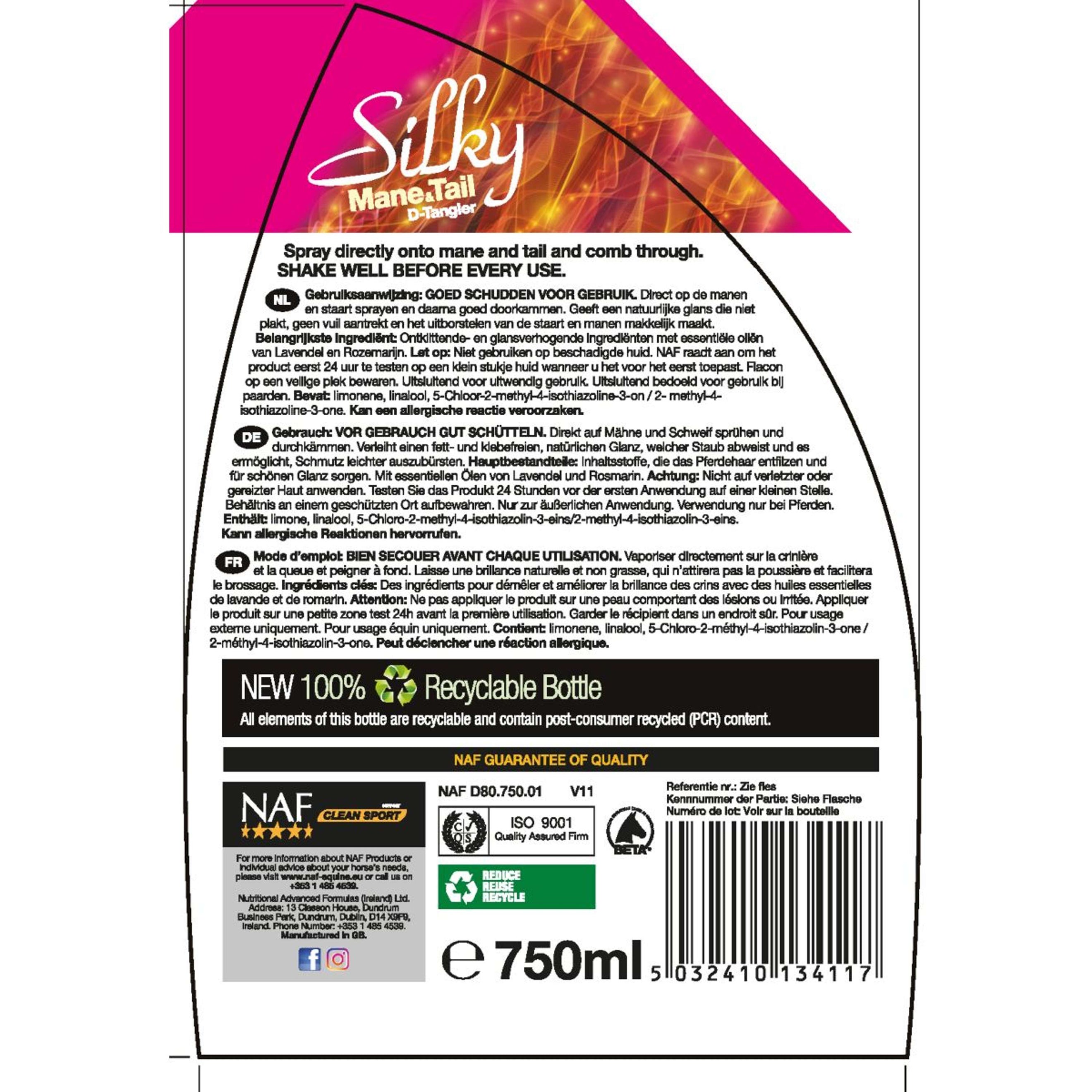 NAF Silky Mane & Tail D-Tangler Spray NAF Silky Mane & Tail D-Tangler Spray