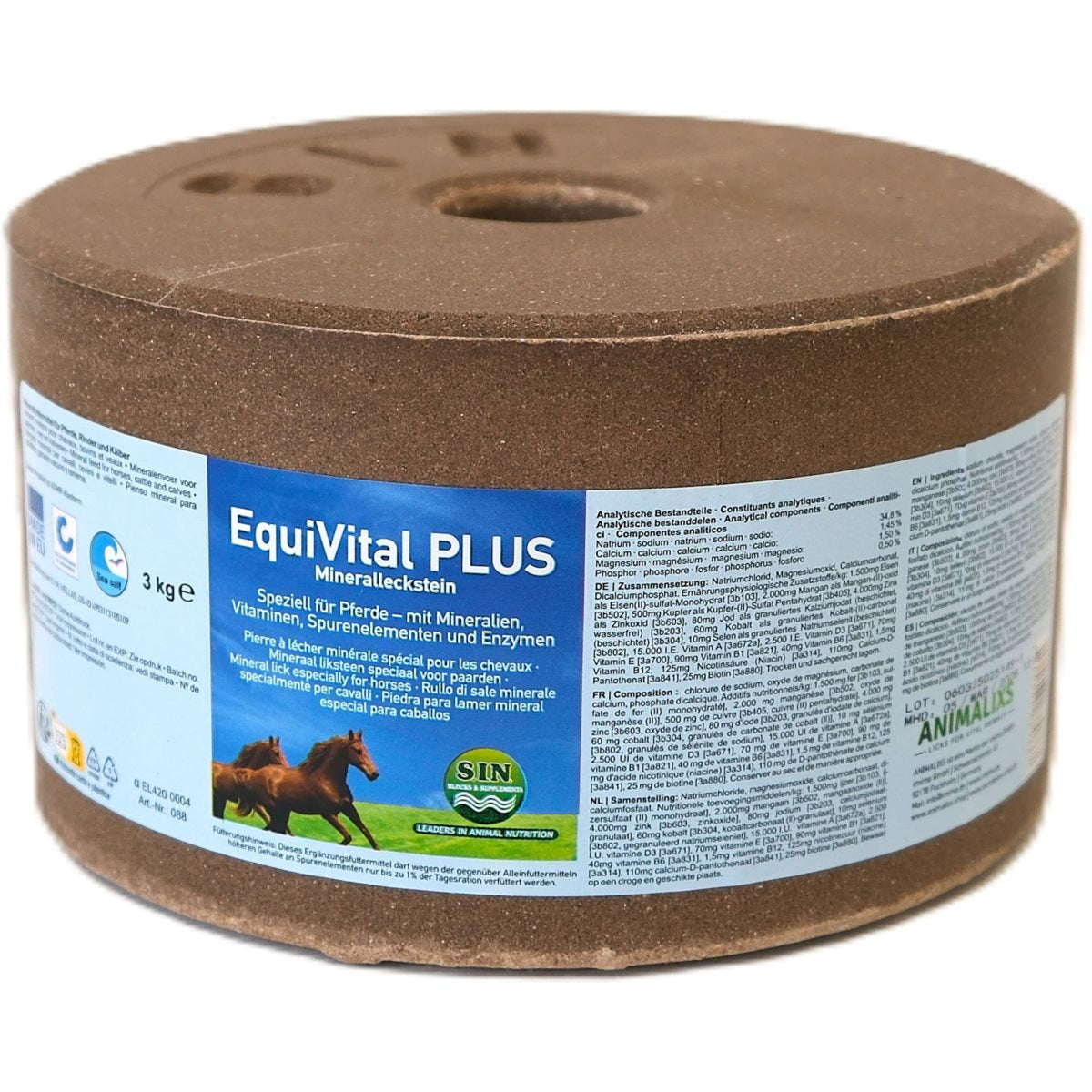 Animalixs Lick Stone EquiVital Plus Brown