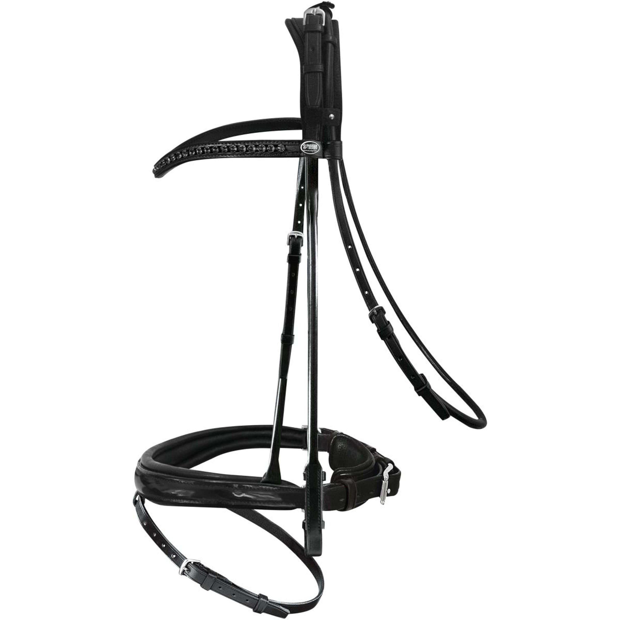 Passier Snaffle Bridle Neptune Stainless Steel Black