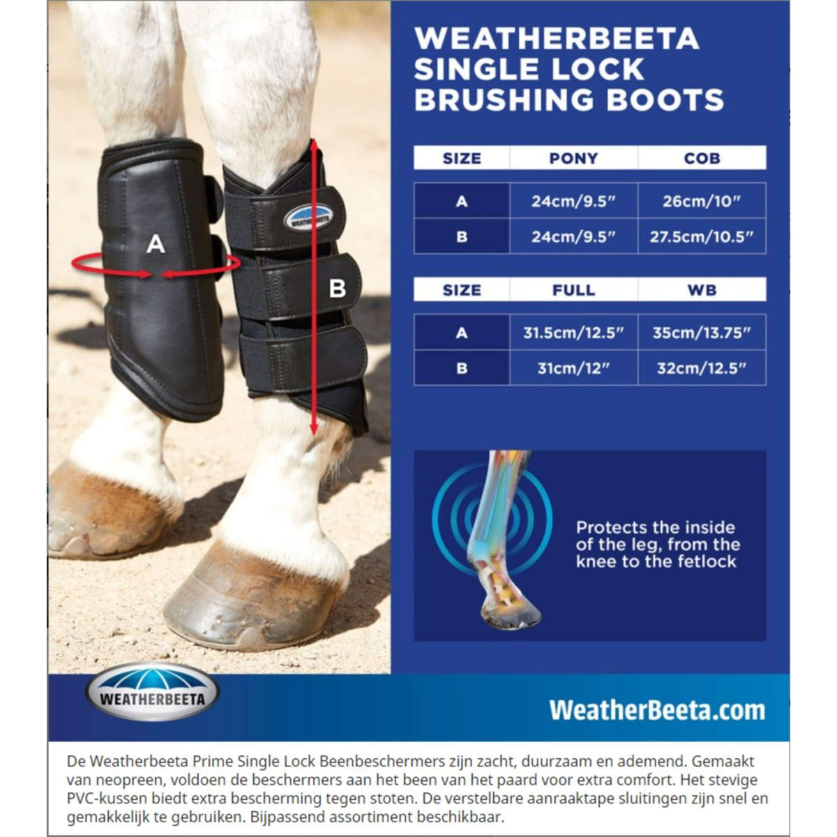 Weatherbeeta Leg protection Prime Black