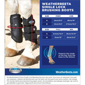 Weatherbeeta Leg protection Prime Black/Maroon