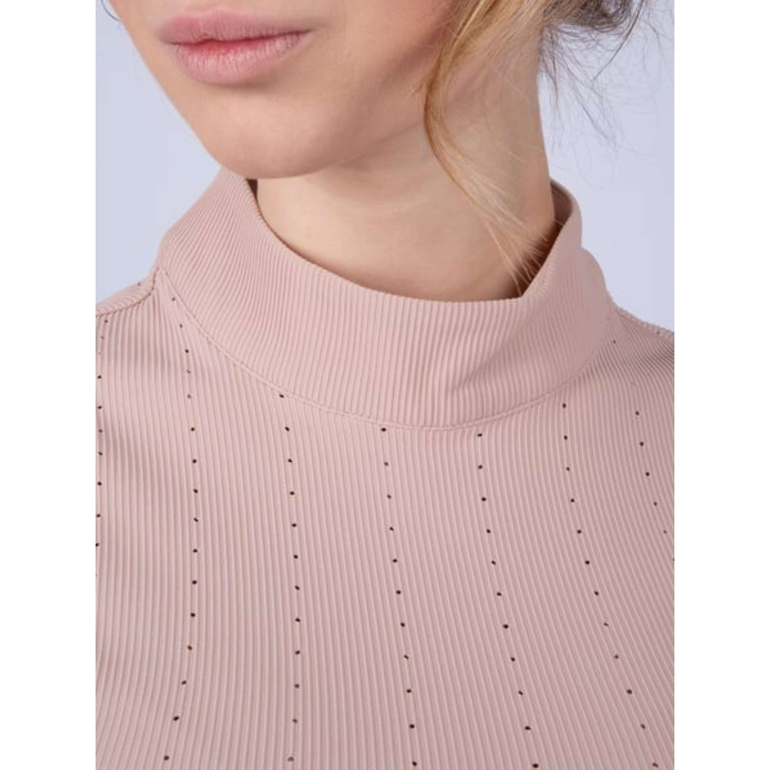 Dinja x PS of Sweden T-Shirt SS Perforated Dusty Rose