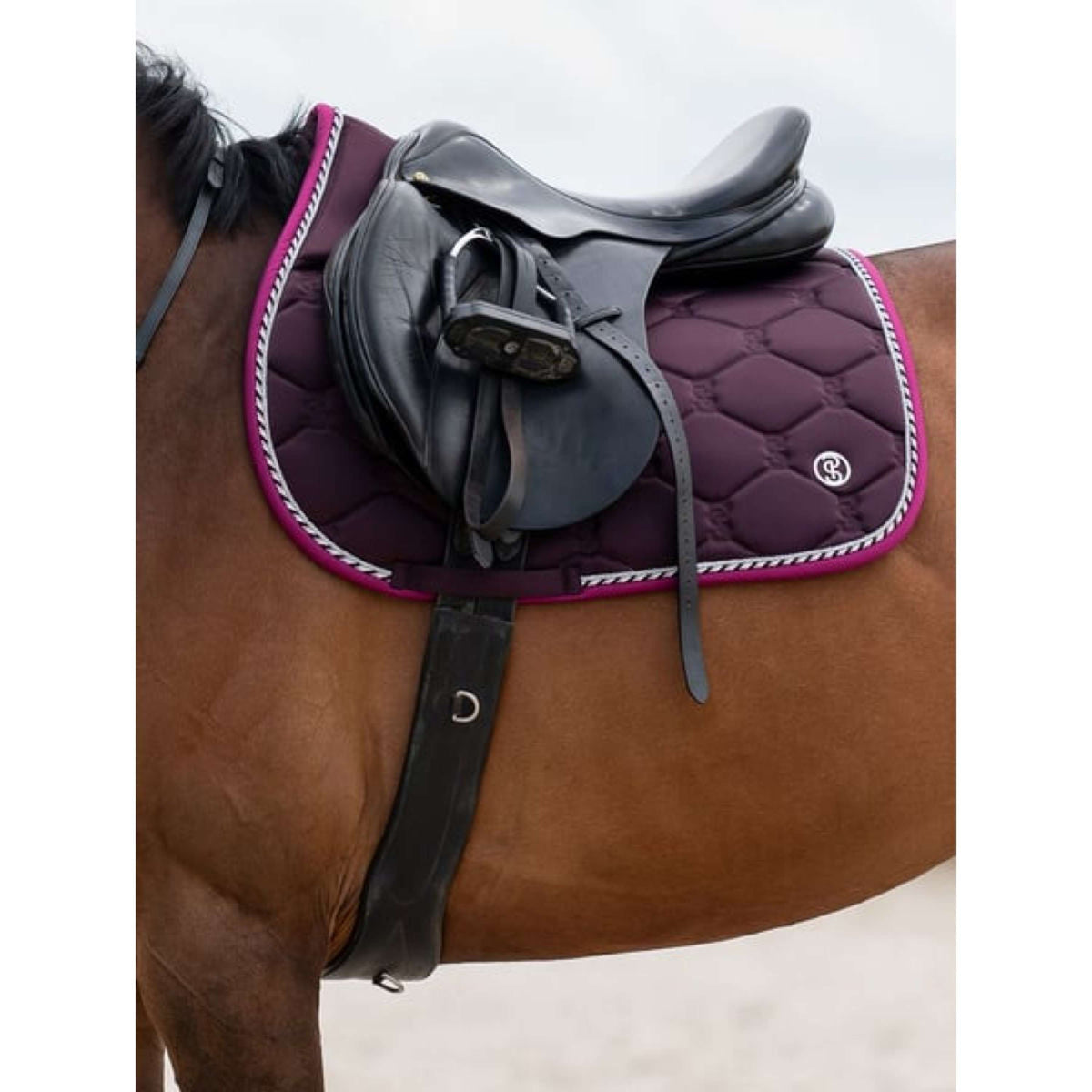 PS of Sweden Saddlepad Signature Jumping Plum