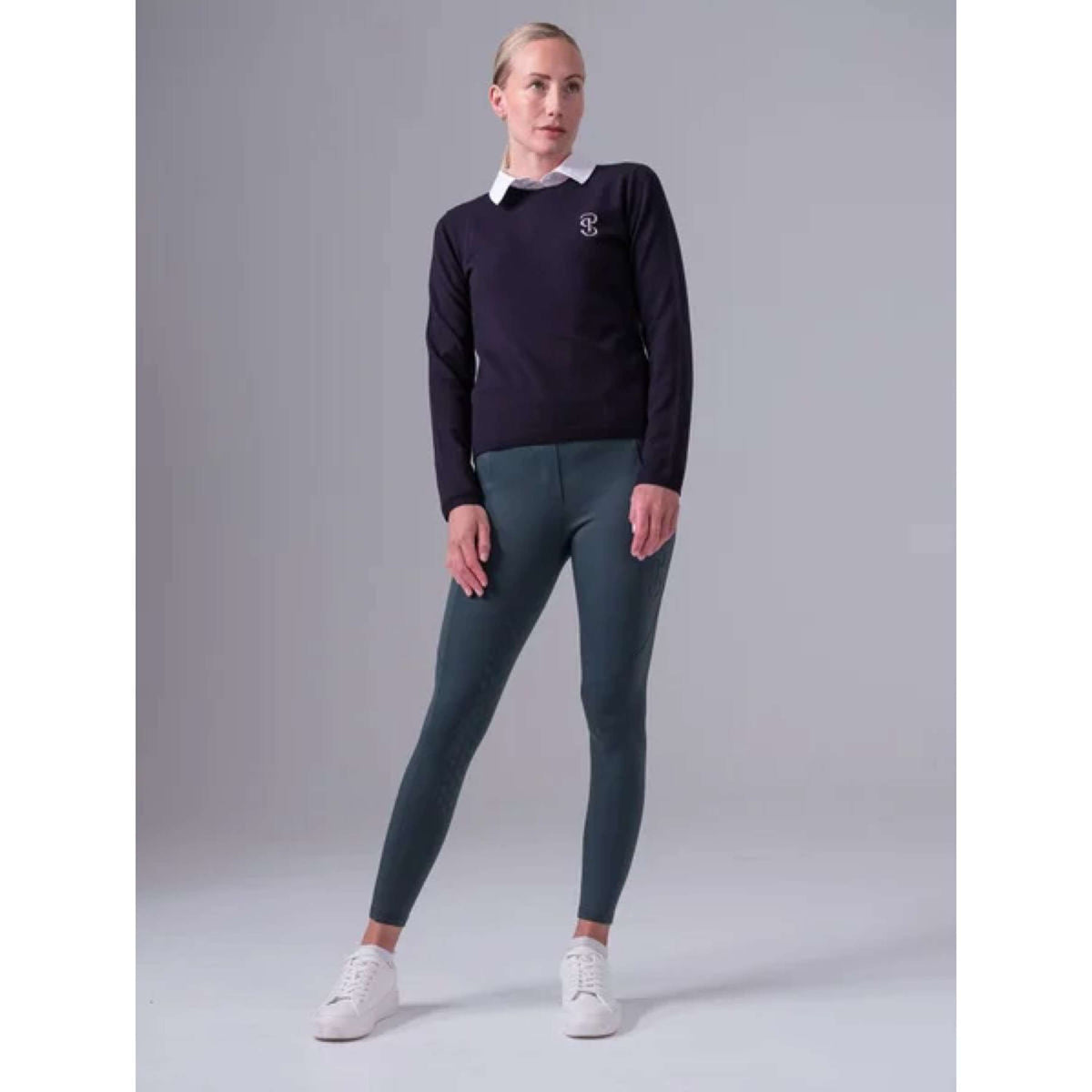 PS of Sweden Riding Legging Katja Full Grip Midnight Green